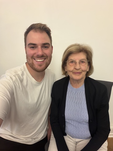 Jiri Kluc with Eva Szepesi.