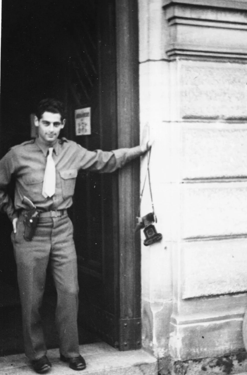 Jack Boeki in military uniform in a historical photograph.