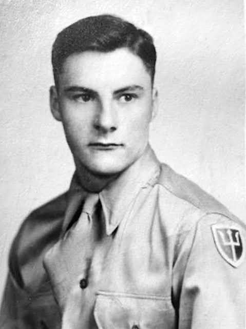 John Burke in military uniform.