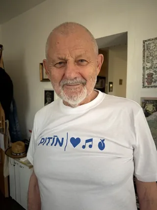 Portrait of Jiří Pitín, a survivor of the destruction of Lidice.