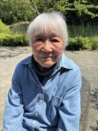 Lilly Kitamoto Kodama during her meeting with historian Jiri Kluc.