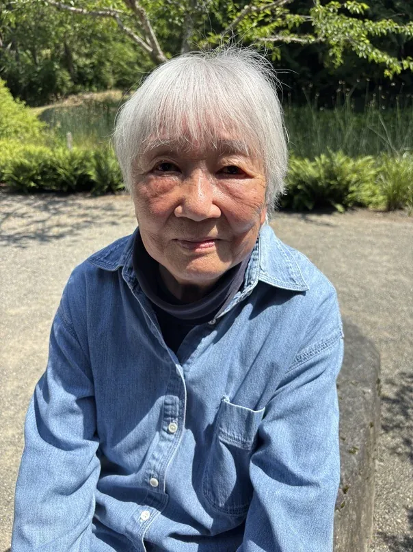 Lilly Kitamoto Kodama during her meeting with historian Jiri Kluc.